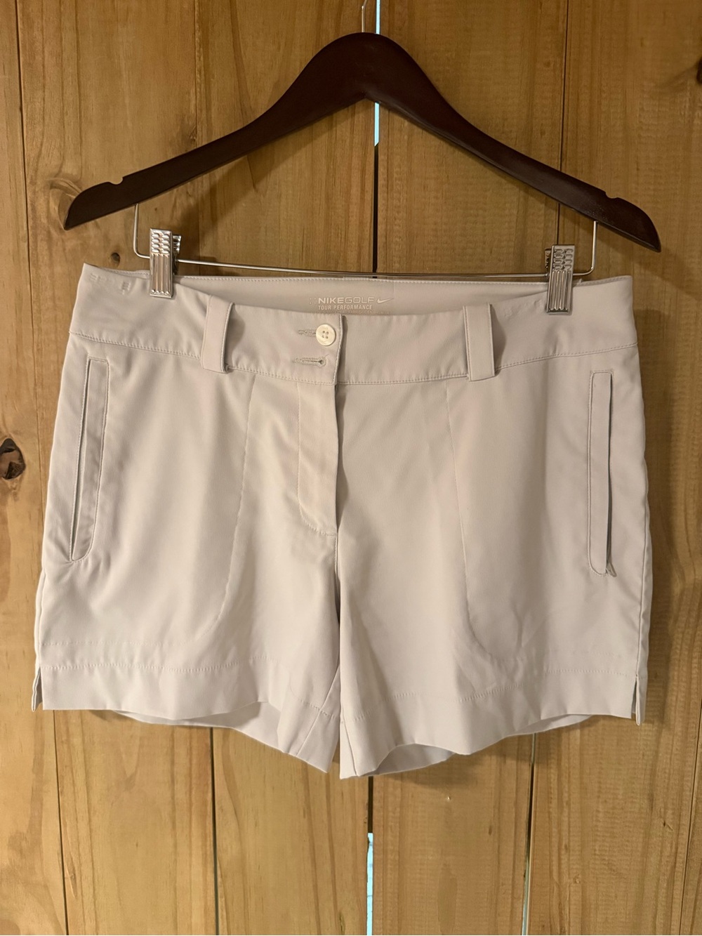 Nike Women’s Light Cream Golf Shorts